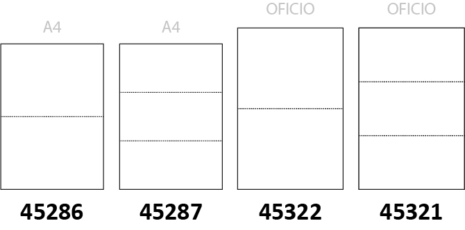 Copel productos. Hojas microserilladas.